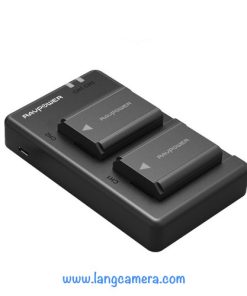 Combo 2 pin + 1 sạc đôi USB For Sony FW50 – Ravpower