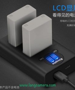 Sạc Đôi USB Olympus BLN1 Có LCD - Hiệu Kingma