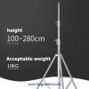 Chân Đèn Thép - Cao 2m8 - Tải 10kg