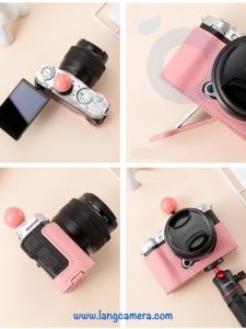 Halfcase Fujifilm XM5 Da Thật